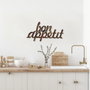 Wallity Rusty Bon Appetit Escultura de pared de metal